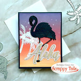 Layering Flamingo Pair Metal Craft Die