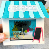 A7 Storefront - Coffee Shop Add-On Metal Craft Die