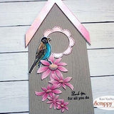 Spring Birds 6x8 Stamp and Coordinating Die Bundle