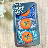 Special Value Winter Tin with Embellishment Mixes - Blue, Silver & White