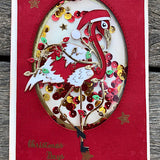 Layering Flamingo Pair Metal Craft Die