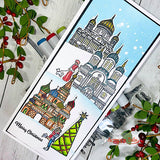 Russian Winter Village 6x6 Stamp Set