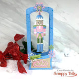 Slimline Snow Globe Pop Up Card Metal Craft Die with Interactive Spinner