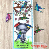 Mama Birds 4x6 Stamp and Coordinating Die Bundle