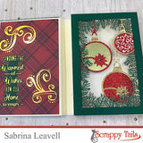 Hot Foil Christmas Sentiment and Coordinating Metal Craft Die Bundle