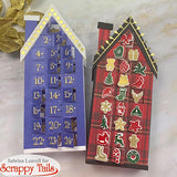 Complete Festive Christmas Slimline House Add-On Metal Craft Die Collection