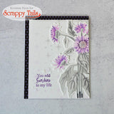 Wild Sunflower 6x6 stamp set and coordinating die