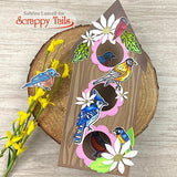 Spring Birds 6x8 Stamp and Coordinating Die Bundle