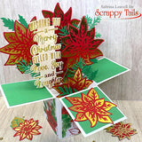 Hot Foil Christmas Sentiment and Coordinating Metal Craft Die Bundle