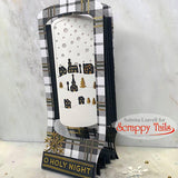 Slimline Snow Globe Pop Up Card Metal Craft Die with Interactive Spinner