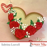 Outlined Rose Assortment Two Layered Metal Dies