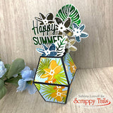 Plumeria Hot Foil Plate with Coordinating Metal Dies