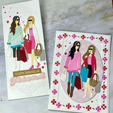 Shopping Friends Layering Craft Metal Die