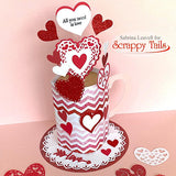 A7 Coffee Mug Pop Up Card Metal Craft Die