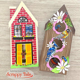 Slimline Bird House Pop Up Card Metal Die