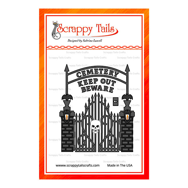 Spooky Halloween Cemetery Gate Metal Craft Die