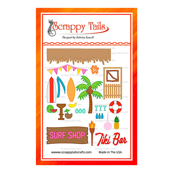 Tiki Hut Surf Shop Add-on Metal Craft Die