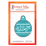 Hot Foil Ornate Swirl Christmas Ornament