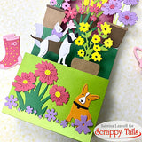 Flowers and Rain Boots Metal Craft Die