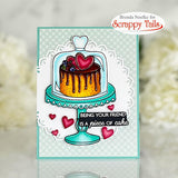 Sweet Treats 6x8 Stamp and Coordinating Metal Die Set