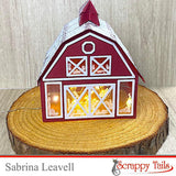 A7 Barn Pop Up Card Metal Craft Die