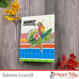 6x8 Tropical Bird Stamp and Coordinating Die Set