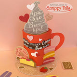 A7 Coffee Mug Pop Up Card Metal Craft Die