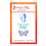 Thin Lined Butterfly Hot Foil Plate