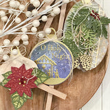 Assorted Christmas Leaves Metal Craft Die look