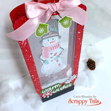 Slimline Snow Globe Pop Up Card Metal Craft Die with Interactive Spinner