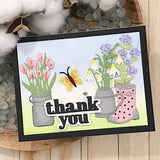 Flowers and Rain Boots Metal Craft Die