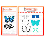 Hello Butterfly Multi-layer Stencil And Coordinating Metal Craft Die Set