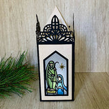 A7 Lantern Pop Up Nativity Panel Add-On Craft Metal Die