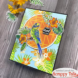 6x8 Tropical Bird Stamp and Coordinating Die Set