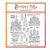 Russian Winter Village 6x6 Stamp Set