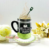 A7 Coffee Mug Pop Up Card Metal Craft Die