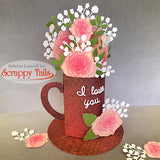 A7 Coffee Mug Pop Up Card Metal Craft Die