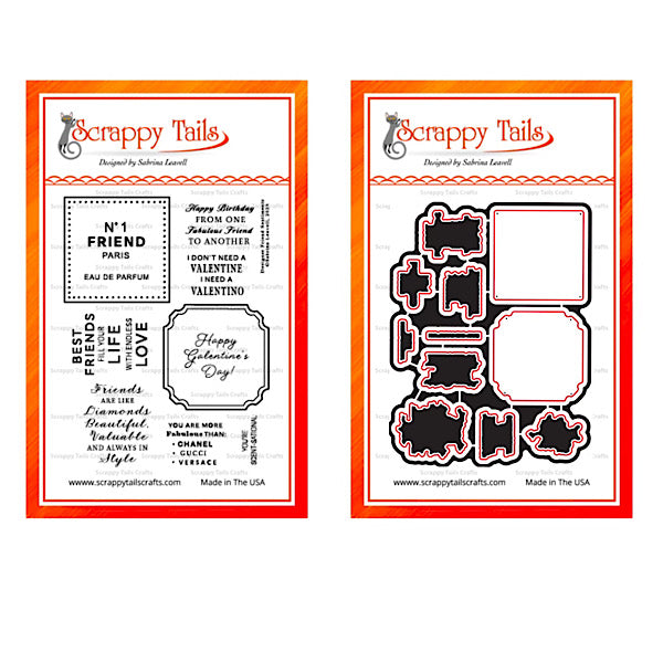 3x4 Designer Friends Stamp Set and Coordinating Die