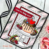 Sweet Treats 6x8 Stamp and Coordinating Metal Die Set