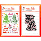 Layered Christmas Tree Stamp and Coordinating Die Bundle