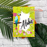 A7 Aloha Tropical Leave Cover Plate Metal Craft Die