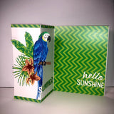 6x8 Tropical Bird Stamp and Coordinating Die Set