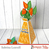 A7 Tall Triangular Pop Up Vase Metal Craft Die