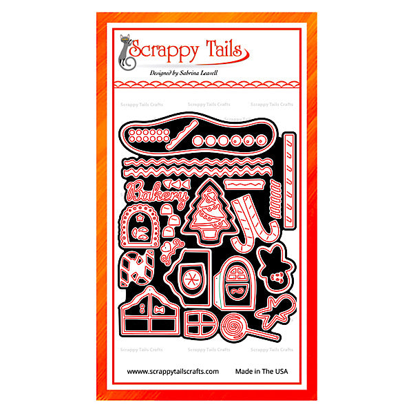 A7 Storefront Gingerbread House Add-On Metal Craft Die