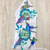 Slimline Bird House Pop Up Card Metal Die