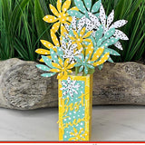 Flower Vase Pop Up Card Die