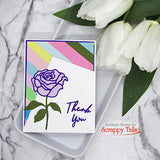 Outlined Rose Assortment Two Layered Metal Dies