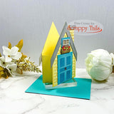 Slimline Bird House Pop Up Card Metal Die