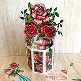 Rose Petals 6x6 Stamp Set with Coordinating Metal Dies