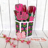 Outlined Tulip Assortment Two Layered Metal Dies